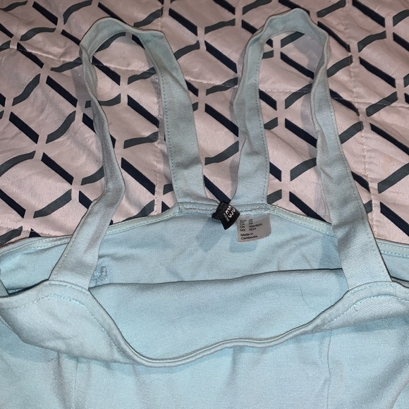Divided H&M XS Mint Green Tennis Prep style strappy stretchy dress nwot - Picture 4 of 8